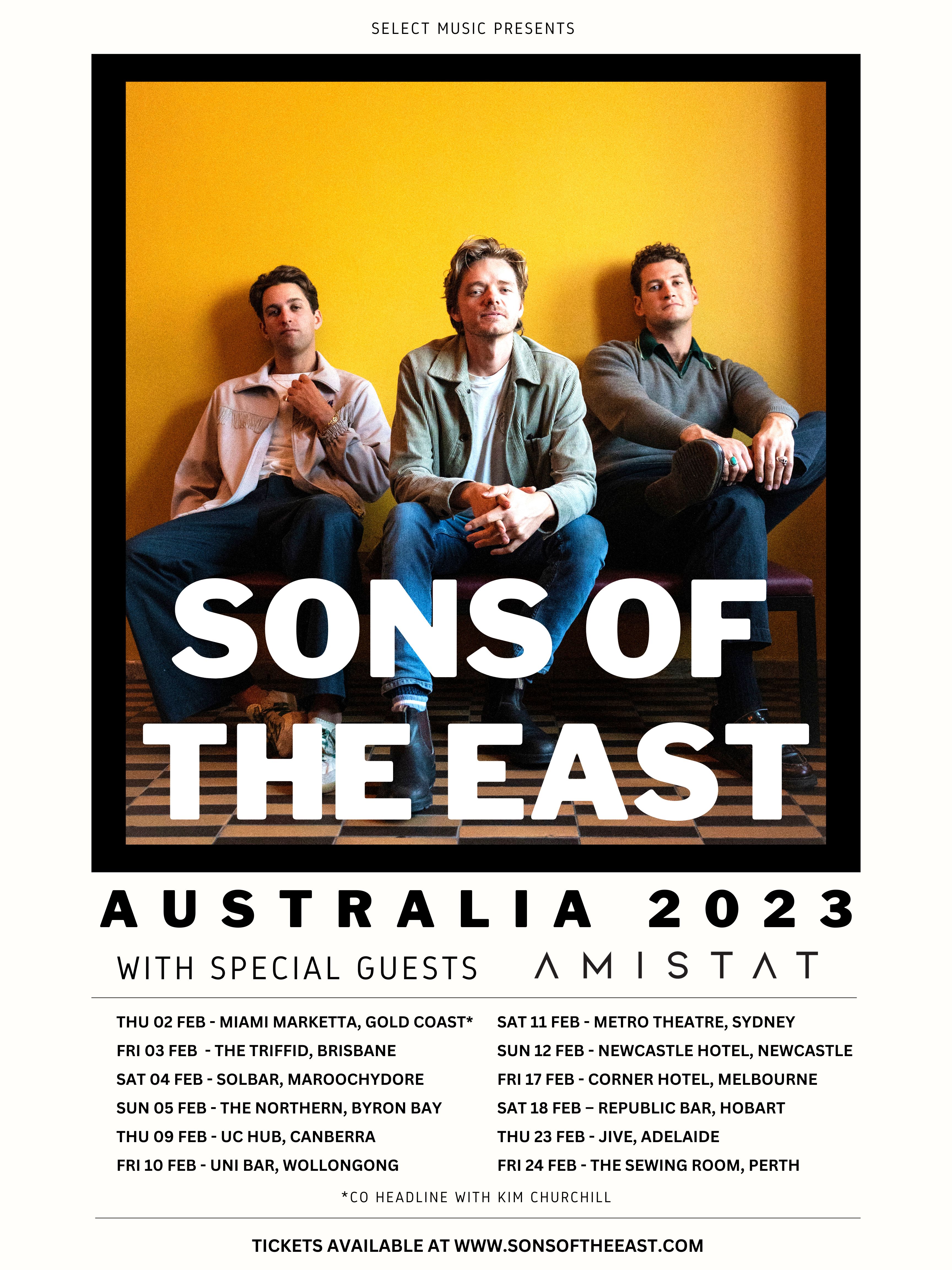 Playing at Jive Sons Of The East Australia Tour